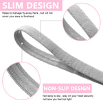 MAYCREATE Silicone Sports Headband for Workout with Non Slip Inner Strip | 4Pcs Multi Coloured Set for Men and Women