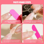 MAYCREATE False Nails for DIY Manicure featuring Fruit and Swirl Designs | Reusable Set