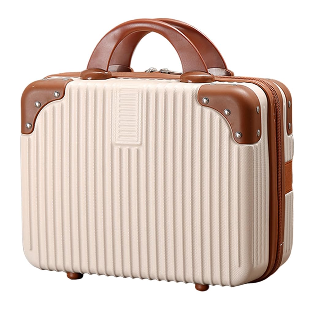 MAYCREATE Makeup Bag for Travel with 30x22x15cm Hard Shell Waterproof Zip-Up Case | 14 Inch Carry-On