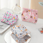 MAYCREATE® 3pcs Makeup Pouch Small Pouch for Girls, Floral Print Makeup Pouches for Women, Cute Oxford Cloth Cosmetic Bag Coin Lipstick Pouch Set