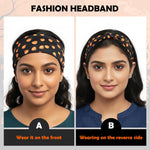 MAYCREATE Hair Bands for Women featuring Stretchy Secure Fit and Soft Fabric | 3pcs Gothic Skull Halloween Headbands