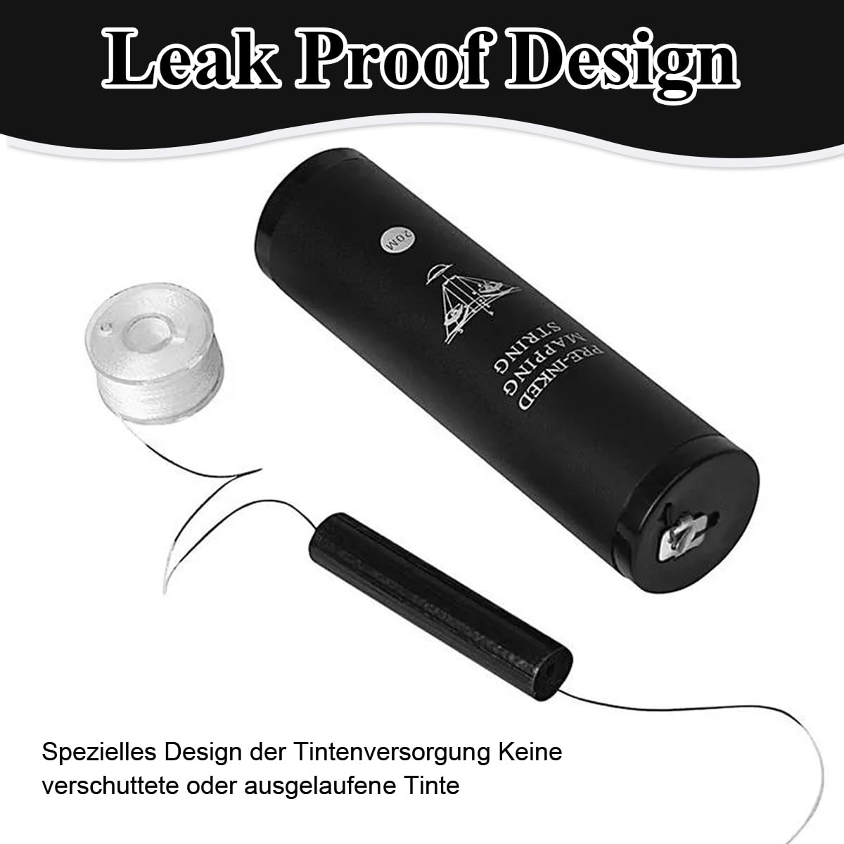 MAYCREATE Mapping String for Eyebrow Tattoo with Pre Coated Ink 20m | Symmetrical Brow Tool