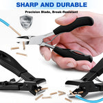 MAYCREATE Fingernail Toenail Clippers Set for Thick and Ingrown Nails with Ergonomic Stainless Steel Tools | 6 Piece Pedicure Kit for Men and Women