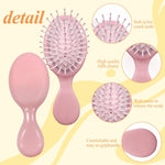 MAYCREATE 12 Pieces Mini Wet Hair Brush, Travel Detangling Brush, for Most Hair Types, with Ease Knots Without Tears or Breakage