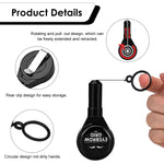 MAYCREATE Retractable Eyebrow Mapping Ruler for Makeup Artists with Grid Guide and Loop Handle