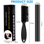 MAYCREATE Beard Pencil Filler with 2 Pen Nibs and Brush for Natural Beard Shaping | Coffee
