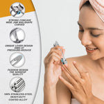 MAYCREATE Ingrown Toenail Correction Tool for Thick Nails with Curved Blade & Ergonomic Handle | Stainless Steel Clippers Set with 4 Nail Care Tools and Storage Case