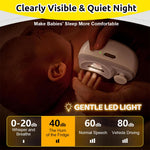 MAYCREATE Electric Nail Clipper with LED and 2 Speeds featuring USB Rechargeable 500mAh Battery