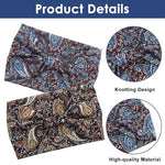 MAYCREATE® 4PCS Fashion Sport Headbands for Women Moisture Wicking Stretchy Pre Tie Running Hairbands Quick Drying Boho Stylish Bands for Yoga Jogging