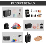 MAYCREATE Travel Organizer Packing Cubes 8 Pcs Set with Mesh Cover Bags and Laundry Bag | Lightweight Polyester Luggage Organizers