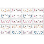 MAYCREATE Tattoo Sticker for Women with 10 Waterproof Glitter Butterfly Designs | Face and Body Temporary Tattoos