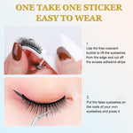 MAYCREATE False Eyelashes for Daily and Party Wear featuring Self Adhesive 11mm Design | Soft Black Faux Lashes for Women