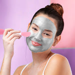 MAYCREATE Face Mask Brush Set for Skincare with Dual End Applicator and Silicone Scrubber | 2Pcs