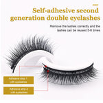 MAYCREATE False Eyelashes for Daily and Party Wear featuring Self Adhesive 11mm Design | Soft Black Faux Lashes for Women