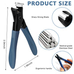 MAYCREATE® Thick Nail Clipper, Toenail Clipper with Long Handle Stainless Steel Nail Cutter for Tough Nails Thick Nails, Anti-splash Nail Clipper for Adults, Seniors, Manicure Nail Clipper