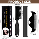 MAYCREATE Beard Pencil Filler for Men with Dual Tip Brush & Comb | Dark Brown Waterproof Styling