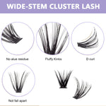 MAYCREATE False Eyelash Extensions Kit featuring 160 pcs Mixed 11–13 mm Lash Clusters for Women | Natural Curl DIY Home Use