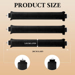 MAYCREATE Heatless Hair Curler for Overnight Curls with Flexible Rod and Hook | Black Satin Rollers