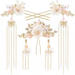 MAYCREATE Hair Accessories Set for Women with 5 Floral Pearl Pieces | Elegant Gift Choice