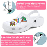 MAYCREATE Cartoon Clog Shoe Charms for Slippers featuring 35PCS PVC Set | Fun Gifts for Kids and Adults
