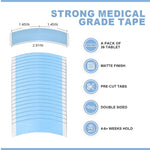 MAYCREATE Wig Tape for Lace Front Wigs and Toupees featuring Double Sided Clear Adhesion | Traceless Ultra Slim Waterproof Hold