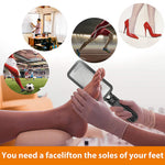MAYCREATE Foot Scrubber for Dead Skin with Ergonomic Curved Design and 11×3 in Stainless Steel File | Callus Remover for Cracked Heels