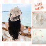 MAYCREATE Hair Bands for Women featuring Lace and Plaid Bow Design | 2Pcs Boho Head Scarf Set