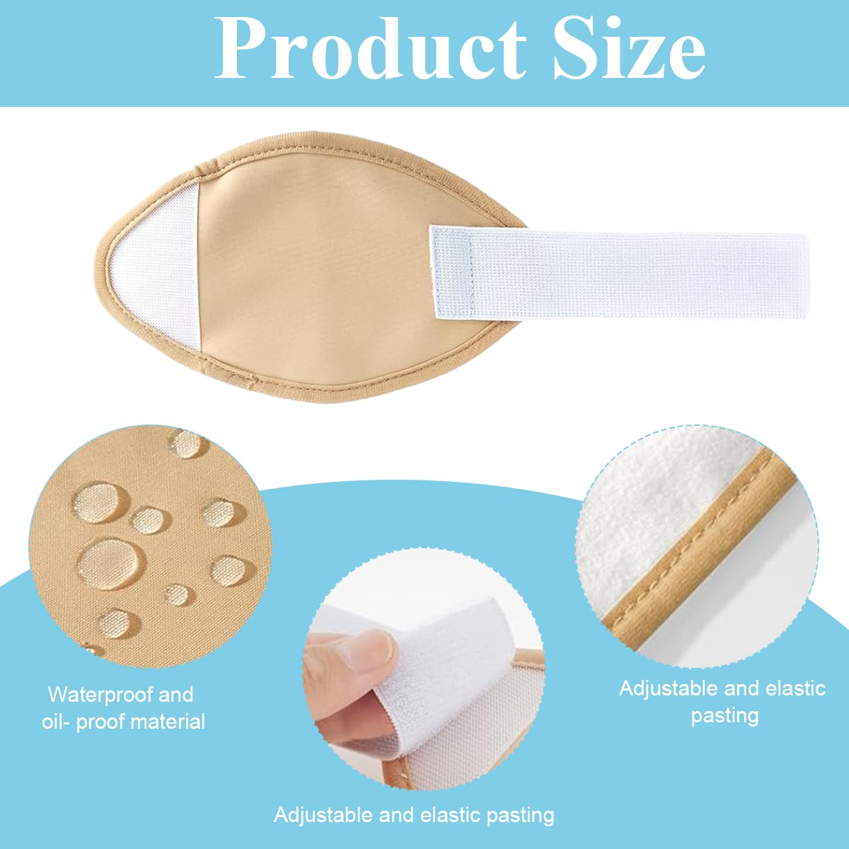 MAYCREATE 2pcs Castor Oil Pack for Knee, Castor Oil Pack Wrap for Knee Castor Oil Pack with Adjustable Elastic Strap, Reusable Breathable Cotton Castor Oil Compress Pads for Calf, Knees, Arm, Leg