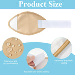 MAYCREATE 2pcs Castor Oil Pack for Knee, Castor Oil Pack Wrap for Knee Castor Oil Pack with Adjustable Elastic Strap, Reusable Breathable Cotton Castor Oil Compress Pads for Calf, Knees, Arm, Leg