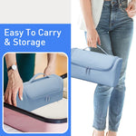MAYCREATE Travel Storage Bag for Dyson Airwrap featuring Five Compartments and PU Material | Portable Organizer with Hanging Hook