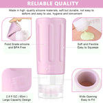 Maycreate Travel Bottles Set for Toiletries with Leak Proof Silicone Design | 14pcs 85ml Kit