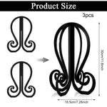 MAYCREATE Wig Stands for Wigs and Hats featuring Octopus-Shaped 4-Foot Base | 8.7x11.7 in Plastic
