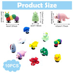 MAYCREATE Shoe Charms 10PCS for Clogs and Sneakers with 3D PVC Animal Designs | Kids Gift