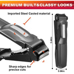 MAYCREATE Nail Cutter Set for Home and Travel with Wide Jaw and Nail Collection Bin | Stainless Steel Clippers and File in Storage Case