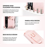 MAYCREATE Nail Drill Kit for Manicure with 6 Bits and 6 Sanding Rings | USB Rechargeable 3600mAh