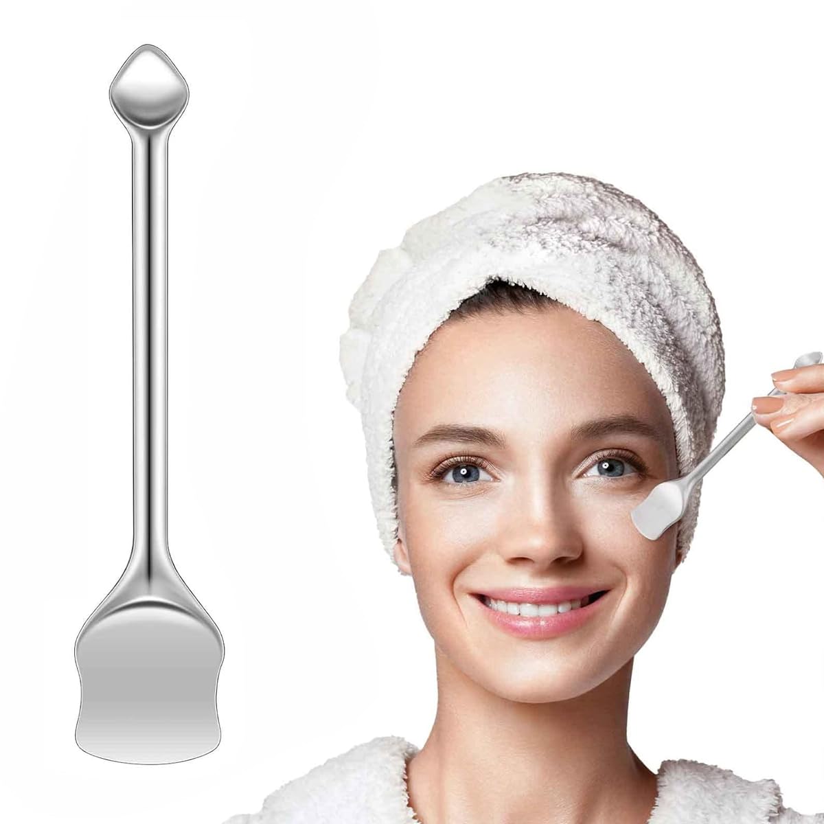 MAYCREATE Pore Prep Tool for Facial Blackhead Removal with Dual Head Stainless Steel | Travel Friendly