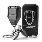 MAYCREATE Nail Cutter for Thick Nails with Foldable 4cm Keychain | Stainless Steel Trimmer