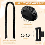 MAYCREATE No Heat Curling Rod Headband for Overnight Hair Styling with Velvet Roller | 5 Piece Set for Women