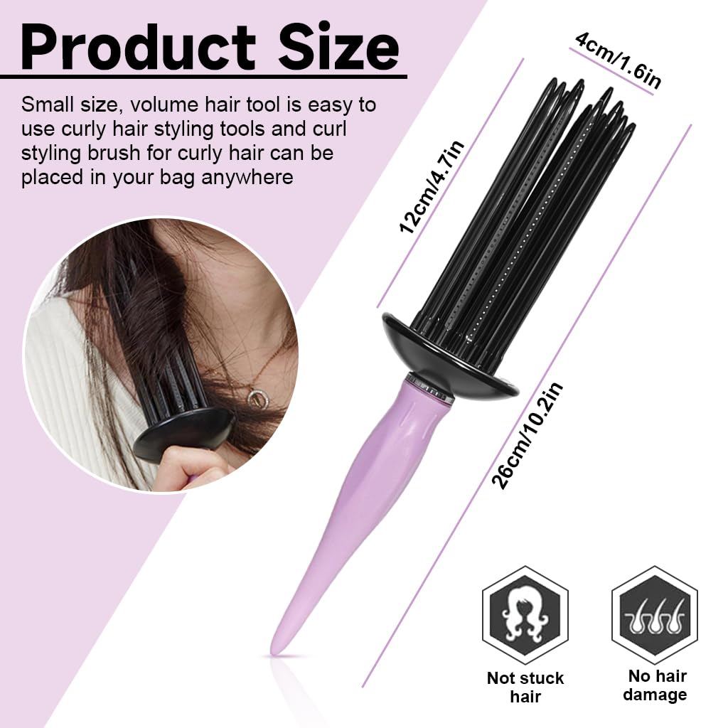 MAYCREATE Hair Roller Comb for Effortless Curls with 25cm Multi Stick Structure | ABS Heat Resistant Styling Tool