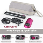 MAYCREATE Airwrap Nylon Travel Case for Dyson and Shark Flexstyle featuring 38x17x14cm storage | compact pouch with handstrap for organized travel