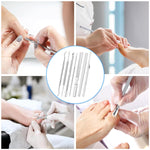 MAYCREATE Nail Clipper Pedicure Kit for Thick Nails with Spring Loaded Clipper and 10pcs Stainless Steel Tools | Travel Storage Case