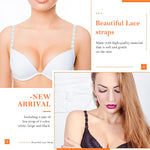 MAYCREATE Bra Straps for Women with Non Slip Lace Flower Design 15.55 in Adjustable Length | 3 Pairs