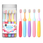 MAYCREATE 10pcs Kids Toothbrush Soft Bristle Toothbrush for Kids Colorful Petals Handle Design Kids Toothbrush Kids Toothbrush for Kids 2-6 Years Old Boys and Girls