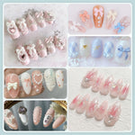 MAYCREATE 3D Nail Charms Set for Nail Art and DIY Crafts featuring 600 pcs Pearls & Shapes