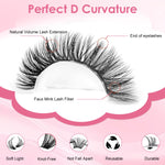 MAYCREATE Lash Clusters for DIY Extensions with 540PCS D Curl Set featuring Ultra Thin Band | Natural Wispy Volume