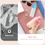 MAYCREATE Leakproof Sleeves for Travel Bottles featuring Elastic Silicone Covers 4pcs | Anti-Leak Travel Toiletries Protection
