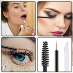 MAYCREATE Empty Mascara Tube Set for Travel with Funnels and Rubber Inserts | 3Pcs 10ml PETG Containers