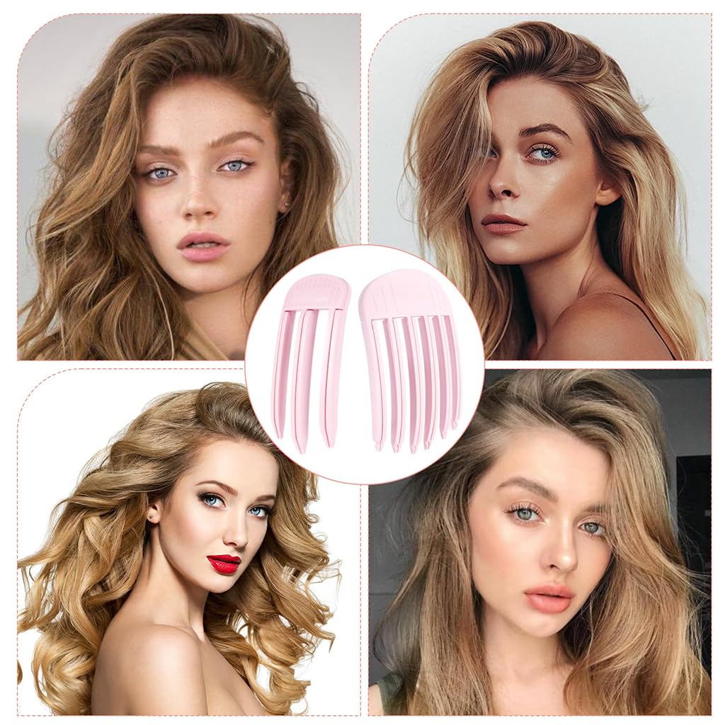 MAYCREATE Hair Volume Clips for Fluffy Bangs with Serrated Design | 2Pcs Heatless Root Lifting Tool