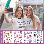 MAYCREATE® Fans Tattoo Stickers Fashion Album Stickers S wift 'Eras 'World Tour Illustration Stickers Skin Stickers Face Stickers