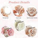 MAYCREATE Claw Clips for Half Updos with Spring Loaded Clamp and 1.57 in Acrylic Design | Women Hair Accessories